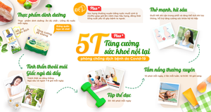 'Bí kíp' 5T+ tăng cường sức khỏe phòng chống dịch bệnh