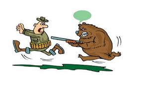 Khóc thét khi nghe thợ săn bày mẹo trốn gấu dữ