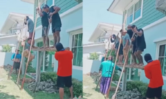 Clip: Nhóm đàn ông nhảy theo nhịp để... đóng cọc