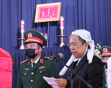 Con trai nguyên Phó Thủ tướng Trương Vĩnh Trọng nghẹn ngào nói lời tiễn biệt cha