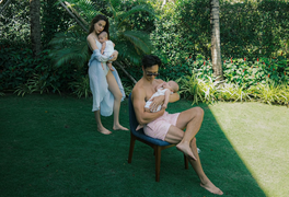 Hồ Ngọc Hà khoe ảnh đi biển cùng chồng con