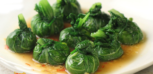 Món ngon chống ngán: Cải bẹ nhồi thịt hấp