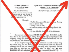 Quảng Nam: Người làm giả văn bản cho học sinh nghỉ học là nam sinh lớp 9