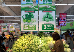 Siêu thị Hà Nội chọn vị trí đẹp nhất bày bán nông sản Hải Dương