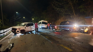 Tai nạn liên hoàn trên đèo Bảo Lộc, chưa xác định được thương vong