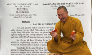 'Nhà sư' ăn thịt chó ở Củ Chi là sư giả
