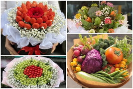 Đẹp hút mắt hoa 8/3 độc lạ, khách không nỡ...ăn