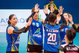 Đội bóng chuyền nữ Bamboo Airways Vĩnh Phúc thắng trận ra mắt