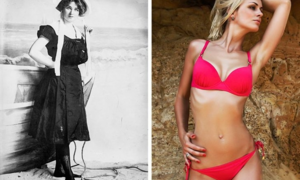 Sửng sốt xem áo bơi, dao cạo... thay hình đổi dạng theo thời gian