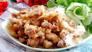 Món ngon mỗi ngày: Thịt lợn chiên xóc tỏi