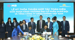 Vietnam Airlines và Ngân hàng TMCP Quân đội ký kết thỏa thuận hợp tác toàn diện