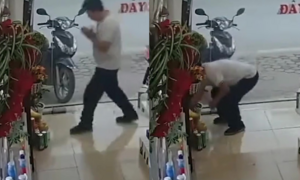Clip: Tên trộm vái thần tài ở nơi 'tác nghiệp'
