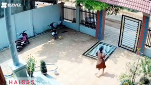 Video: Vợ bầu 5 tháng vác rựa lao ra ứng cứu chồng đuổi trộm