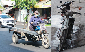 Ảnh: Xe ‘thây ma’ vẫn ngang nhiên tung hoành trên đường phố Sài Gòn