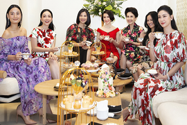 Ảnh: Hoa hậu Hà Kiều Anh hội ngộ dàn sao tại không gian triệu đô