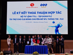 Đội bóng chuyền nữ Thông tin-FLC nhận 20 tỷ đồng tài trợ
