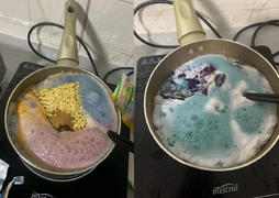 Giật mình với những màn nấu mì 'cứ như đang điều chế thuốc độc': Rồi ai dám ăn?