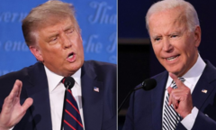 Ông Trump châm chọc Tổng thống Biden 3 lần vấp cầu thang Không lực Một