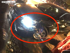 Lùi xe húc thẳng ô tô đối phương sau va chạm: Công an triệu tập 2 tài xế