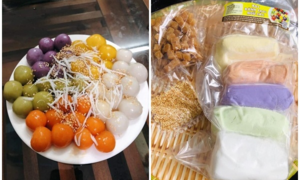 Gần Tết Hàn thực, bột bánh trôi ngũ sắc hút khách