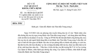 Bộ Y tế chỉ đạo khẩn vụ bệnh nhân bay lắc, mua bán ma túy trong bệnh viện