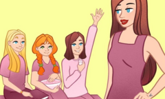 Câu đố mẹo: Ai là con của người phụ nữ trong hình?
