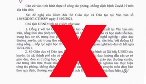 Bắc Ninh truy tìm người giả mạo văn bản cho học sinh nghỉ học từ 1/4