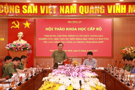 ĐH An ninh Nhân dân: Giảng dạy các môn khoa học pháp lý đáp ứng tình hình mới