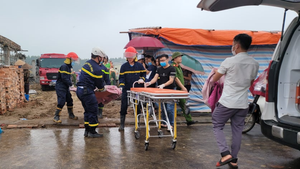 Sập giàn giáo công trình ở Bắc Ninh, 2 công nhân thiệt mạng