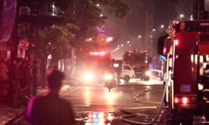 Ảnh: Hiện trường vụ cháy cửa hàng bán đồ sơ sinh khiến 4 người chết ở Hà Nội