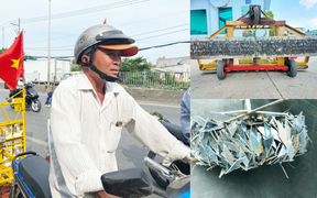 Chuyện về người đàn ông chạy xe ôm suốt 15 năm hút đinh trên quốc lộ