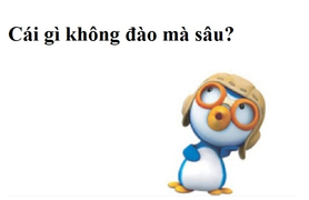 Đố mẹo: Cái gì không đào mà sâu?