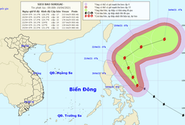 Siêu bão Surigae tiến sát Philippines, gió mạnh cấp 17