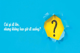 Đố mẹo: Cái gì đi lên nhưng không bao giờ đi xuống?