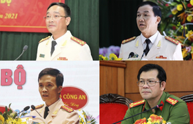 Chân dung 4 tân Giám đốc công an tỉnh vừa được bổ nhiệm
