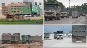 Ảnh: Xe cơi nới thành thùng tung hoành khắp các tuyến phố ở Quảng Ninh