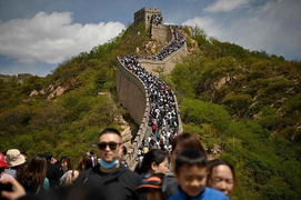 Biển người 'lấp kín' các điểm du lịch ở Trung Quốc kỳ nghỉ lễ