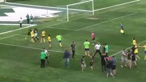 Video: Nữ cầu thủ xông vào đấm nhau túi bụi ở cúp Quốc gia Bulgaria