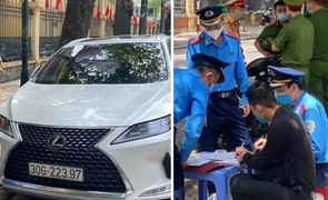 Lời trần tình của tài xế Lexus đỗ xe sai quy định còn thách thức Công an Hà Nội