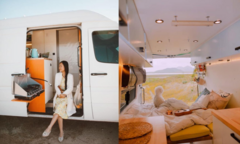Mê du lịch mà muốn tiết kiệm, cặp đôi tự xây nhà di động giá hơn nửa tỷ cực xịn