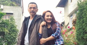 Bảo Thanh khoe ảnh lần đầu đóng phim với NSND Trung Anh