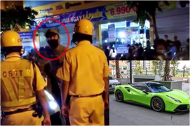 Diễn biến mới vụ tài xế lái siêu xe Ferrari lăng mạ CSGT TP.HCM 