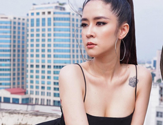 Vẻ đẹp sắc sảo của mẹ bé Cami 'Hướng dương ngược nắng' trong đời thực