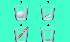 Đố vui: Ly nào đựng nhiều nước nhất?
