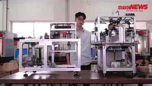 Máy đan giỏ tự động, tận dụng phế phẩm nông nghiệp của sinh viên Bách Khoa