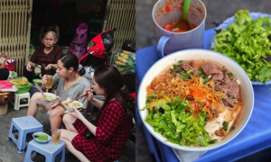 Quán bún riêu bưng 'có 1-0-2', thực khách ăn không cần thìa vẫn tồn tại 40 năm