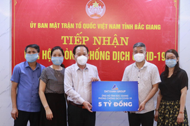Tập đoàn Đất Xanh ủng hộ 5 tỷ đồng, chung tay cùng Bắc Giang chống dịch COVID-19