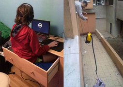 Loạt ảnh cho thấy cuộc sống khó khăn đến đâu cũng không làm khó được người lười