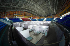 Video: Bệnh viện dã chiến hơn 600 giường trong nhà thi đấu thể thao ở Bắc Giang