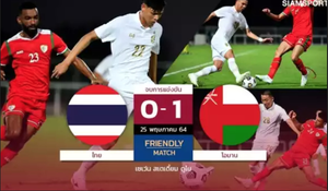 Tuyển Thái Lan thất bại trong trận giao hữu đầu tiên tại UAE